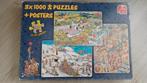 Jan van Haasteren 3x1000, Hobby en Vrije tijd, Denksport en Puzzels, Ophalen of Verzenden, 500 t/m 1500 stukjes, Gebruikt