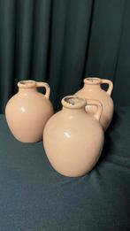 Vazen/kruiken in blushkleur, 3 stuks, Huis en Inrichting, Woonaccessoires | Vazen, Overige kleuren, Ophalen of Verzenden, Minder dan 50 cm