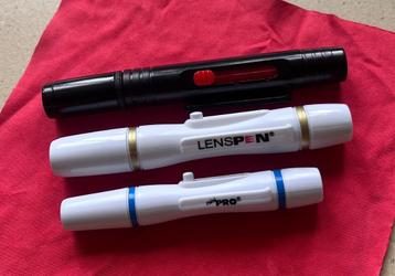 Drie fiberhaar Lenspennen - drie maten - 100% ongebruikt beschikbaar voor biedingen
