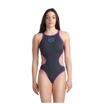 Nieuw Arena W One Biglogo One Piece badpak Asphalt Purple beschikbaar voor biedingen