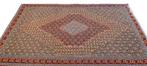 Senneh kelim Perzisch tapijt 245 x 160/Handgeweven wol kilim, Crème, Www.simatapijten.nl, 150 tot 200 cm, Ophalen of Verzenden