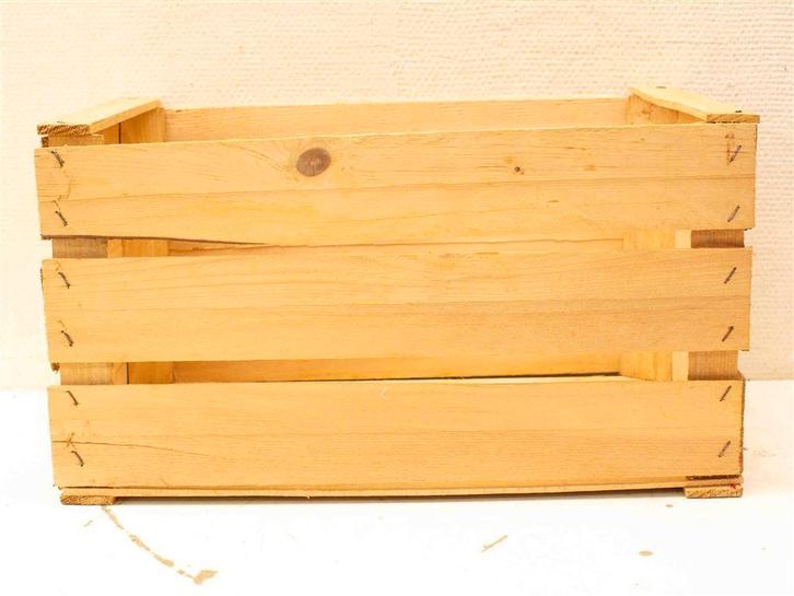 Houten kratje 37753, Huis en Inrichting, Woonaccessoires | Kisten, Gebruikt, Minder dan 50 cm, Minder dan 50 cm, Ophalen of Verzenden