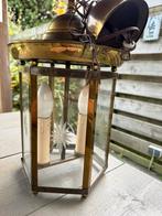 Twee licht’s lantaarn lamp brons, Ophalen of Verzenden