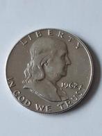 Halve franklindollar 1962d usa kk  f.21.11, Ophalen of Verzenden, Noord-Amerika