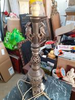 Zeer Grote Antieke Bronzen  Lampvoet, fraai  gegoten., Huis en Inrichting, Lampen | Tafellampen, Ophalen of Verzenden, Zo goed als nieuw