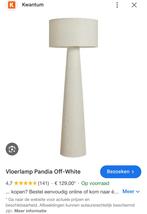 Pandia off white linnen vloerlamp kwantum, Huis en Inrichting, Ophalen, Zo goed als nieuw