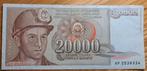 24# Joegoslavië 20.000 Dinara 1987 P95, Postzegels en Munten, Bankbiljetten | Europa | Niet-Eurobiljetten, Verzenden, Joegoslavië