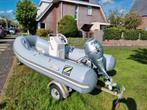 Te koop Zodiac RIB met Honda 20 pk en trailer, Watersport en Boten, Rubberboten, Ophalen, Gebruikt, Zodiac, Benzine