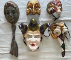5 Venetiaanse maskers, Antiek en Kunst, Ophalen