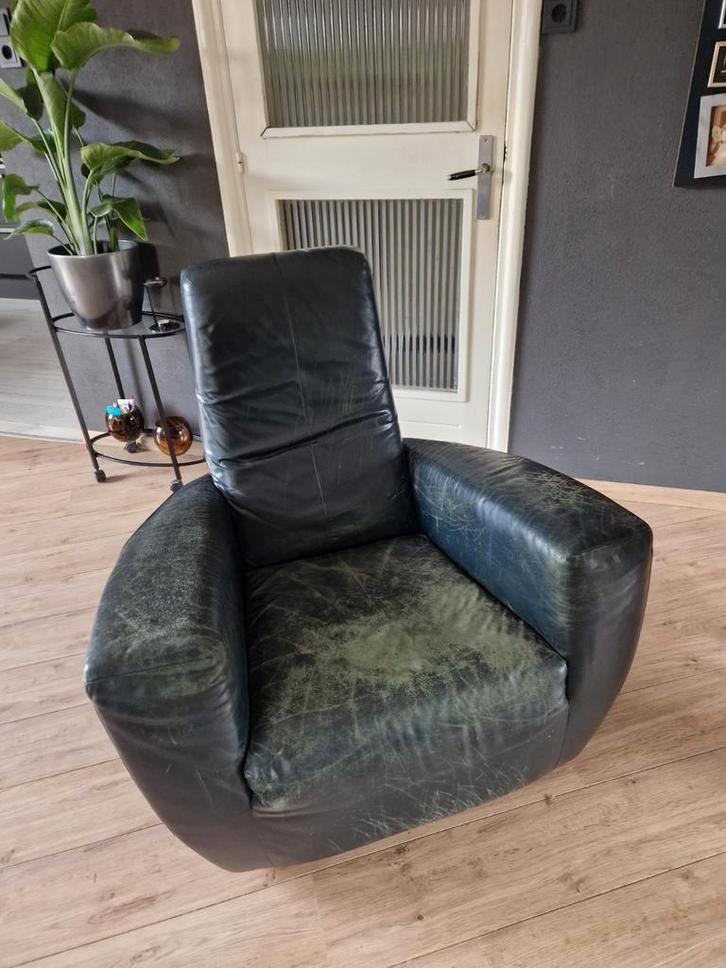 Longa Gerard van den Berg Fauteuil, Huis en Inrichting, Fauteuils, Gebruikt, Leer, 75 tot 100 cm, 75 tot 100 cm, Ophalen of Verzenden