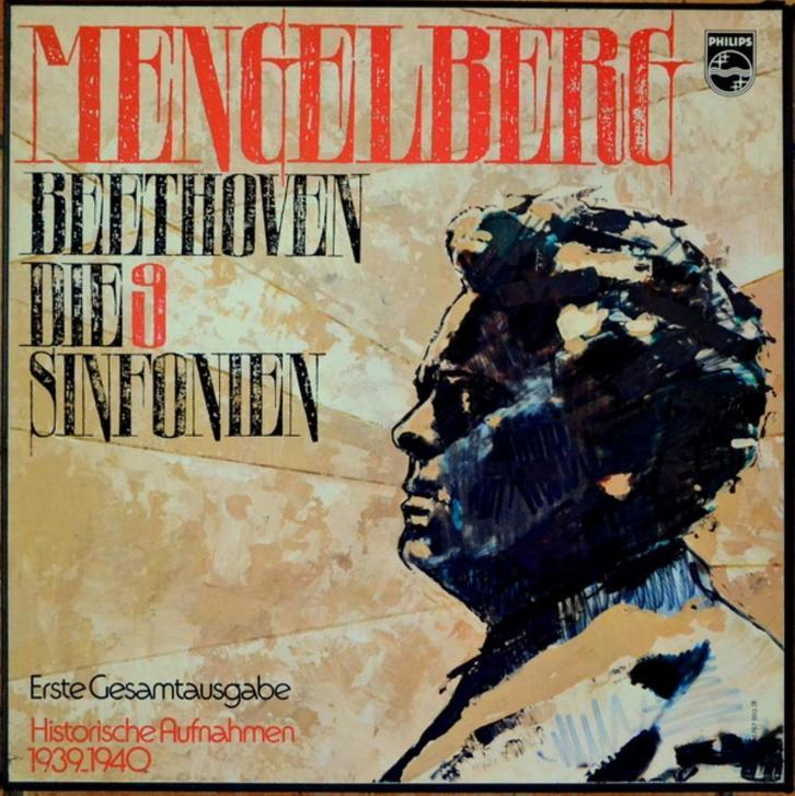 Mengelberg  Beethoven Die 9 Sinfonien  8 LP, Cd's en Dvd's, Vinyl | Klassiek, Zo goed als nieuw, Classicisme, Kamermuziek, 12 inch