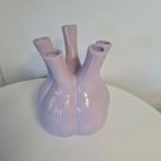 Tulpen vaas lila paars, Huis en Inrichting, Steen, Overige kleuren, Ophalen of Verzenden, Zo goed als nieuw