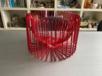Vintage IKEA Trådig fruitschaal/ lampenkap rood, Overige materialen, Mand, Rond, Ophalen of Verzenden