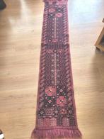 Handgeknoopte Vintage Perzische Paarse Loper Tapijt 170x33cm, Ophalen of Verzenden