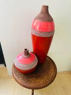 Mooie massieve stenen boho vazen, Ophalen of Verzenden, Zo goed als nieuw, Overige kleuren, Minder dan 50 cm