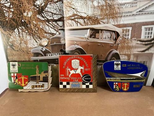 3 stuks Carbadges Emaille van Internationale Rally’s 1970’s, Auto diversen, Auto-accessoires, Ophalen of Verzenden