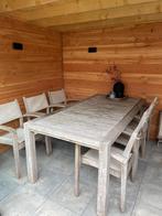 Exotan Tuinset 6 personen, Ophalen, Gebruikt, 6 zitplaatsen, Teakhout