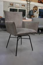 Luxe eetkamerstoel Sanne Jess Design metaal stof draaibaar, Huis en Inrichting, Stoelen, Ophalen, Zo goed als nieuw, Metaal, Eén