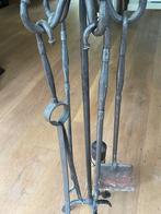 Openhaardset 5 deling, Huis en Inrichting, Haarden, Ophalen, Zo goed als nieuw