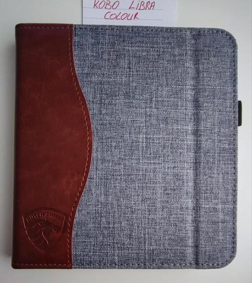 Kobo Libra Colour Jeans luxe hoesje /sleepcover, Computers en Software, E-readers, Nieuw, 7 inch, Ophalen of Verzenden