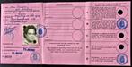 Rijbewijs 's Gravenhage 1962 met legeszegel 3 Gulden, Ophalen of Verzenden, Gebruikt