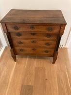 Vintage ladenkastje met messing beslag, Antiek en Kunst, Ophalen