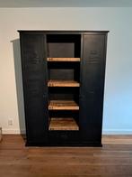 Stoere kast, industrieel, locker met houten planken, Huis en Inrichting, Kasten | Overige, Ophalen, Zo goed als nieuw