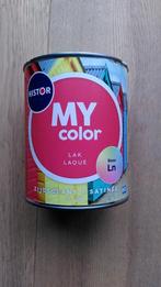 Histor my color lak zijdeglans verf roomwit, Doe-het-zelf en Verbouw, Verf, Beits en Lak, Ophalen, Wit, Zo goed als nieuw, Lak