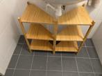 2 IKEA RÅGRUND wastafel-/hoekrek – bamboe, Huis en Inrichting, Ophalen, Zo goed als nieuw