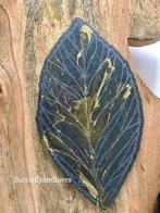 Luxe leaf blad onderzetter 2 stuks Goud zwart Epoxy Art, Ophalen, Nieuw, Overig