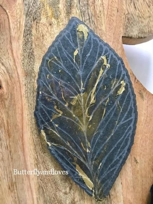 Luxe leaf blad onderzetter 2 stuks Goud zwart Epoxy Art, Huis en Inrichting, Woonaccessoires | Onderzetters, Nieuw, Overig, Ophalen