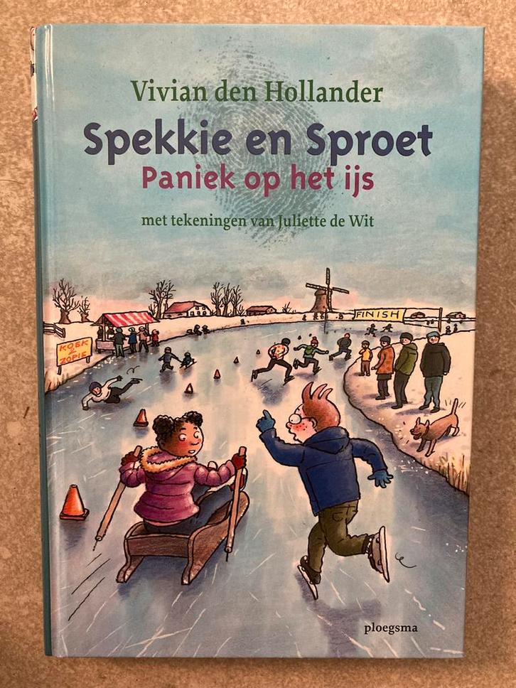 Vivian den Hollander - Paniek op het ijs, Boeken, Kinderboeken | Jeugd | onder 10 jaar, Zo goed als nieuw, Ophalen of Verzenden
