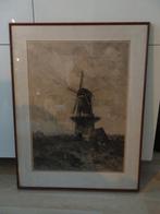 Grote grafiek Jacob Maris met molen, Ophalen