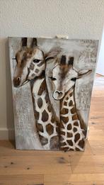 Canvas doek Giraf, Huis en Inrichting, Ophalen, Zo goed als nieuw