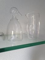 Set melk en suikerkannetje potjes van glas, Nieuw, Glas, Overige stijlen, Glas of Glazen