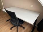 Bureau + bureaustoel, Ophalen, In hoogte verstelbaar, Zo goed als nieuw, Bureau