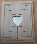 Spiegel met Hartje en tekst, Minder dan 50 cm, Gebruikt, Ophalen of Verzenden, Minder dan 100 cm