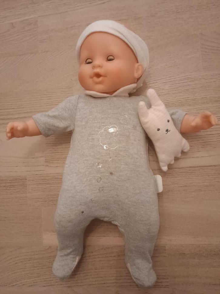 Corolle pop met slaapzak, Kinderen en Baby's, Speelgoed | Poppen, Gebruikt, Babypop, Ophalen