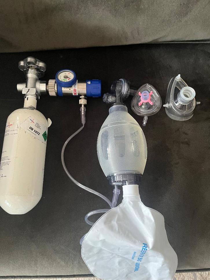 Reduceerfilter met beademingsballon, Diversen, Verpleegmiddelen, Zo goed als nieuw, Ophalen