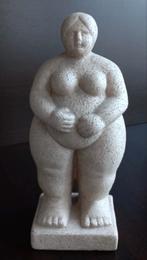 Beeld van naakte,corpulente vrouw,gemaakt van klei/aardewerk, Antiek en Kunst, Ophalen of Verzenden