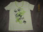Via Appia groen gestreept shirt maat 42, Kleding | Dames, Maat 42/44 (L), Ophalen of Verzenden, Gedragen, Groen