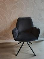 6x eetkamerstoel Woood Amber velours grijs, Ophalen, Zo goed als nieuw, Grijs, Vijf, Zes of meer stoelen