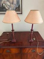 Set van 2 klassieke tafellampen, Huis en Inrichting, Lampen | Tafellampen, Ophalen, Gebruikt, Klassiek, Metaal