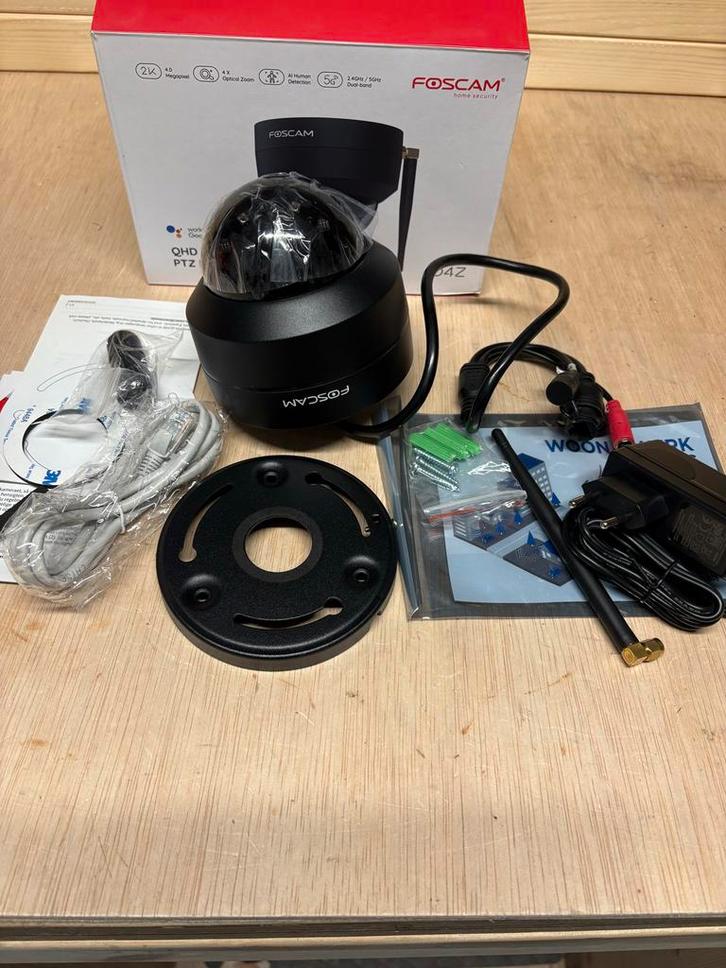 Foscam D4Z Buitencamera - 4MP, 4x Zoom, WiFi, Audio, Tv en Foto, Videobewaking, Nieuw, Buitencamera, Ophalen of Verzenden