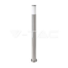 3x V-TAC Buitenpaal Lamp Nikkel IP44 VT-838, Tuin en Terras, Buitenverlichting, Nieuw, Staande lamp, Rvs, Minder dan 50 watt, Netvoeding