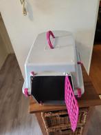 Mooie kattenbak roze/wit, Dieren en Toebehoren, Kattenbakken, Ophalen of Verzenden, Zo goed als nieuw, Gesloten