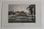 WOERDEN KASTEEL KERK STRAFGEVANGENIS Staalgravure Terwen GS5, Verzenden