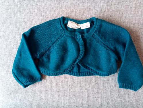 Zgan! Schattige blauwe bolero van Zara. Maat 68, Kinderen en Baby's, Babykleding | Maat 68, Zo goed als nieuw, Meisje, Truitje of Vestje