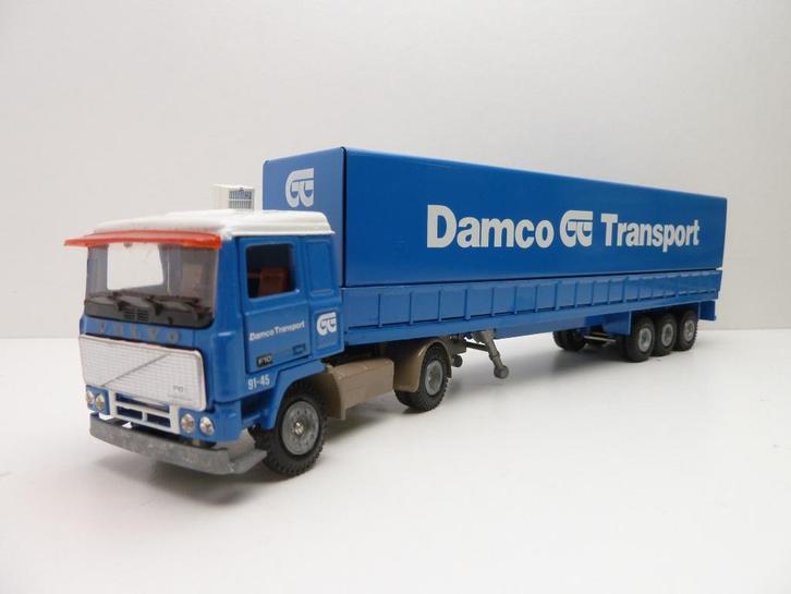 Volvo F12  ''  Damco transport ''  Tekno, Hobby en Vrije tijd, Modelauto's | 1:50, Zo goed als nieuw, Bus of Vrachtwagen, Tekno