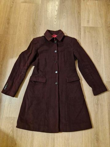 Hugo Boss aubergine kleurige wollen jas kasjmier mt 40 beschikbaar voor biedingen